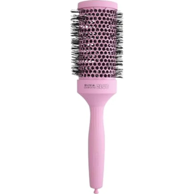 Olivia Garden Club THE GLOW Blowout Ceramic Round Brush, Rosa, für voluminöse Blowouts und schnelles Trocknen mit ergonomischem Griff – Bild 1