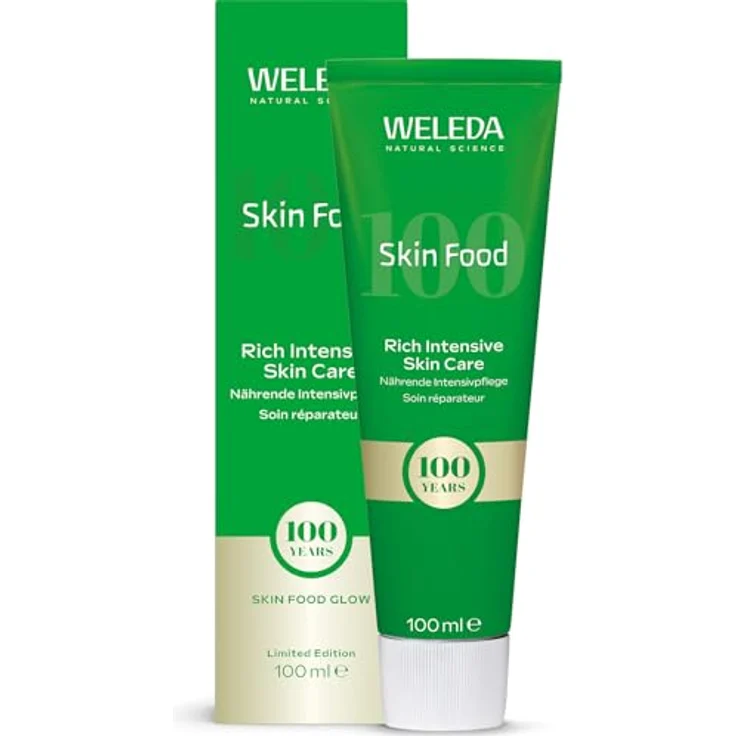 Weleda Skin Food 100 Years, universelle nährende Creme mit Kräutern, limitierte Ausgabe, 100 ml, intensive Feuchtigkeit, stärkt die Hautbarriere – Bild 1
