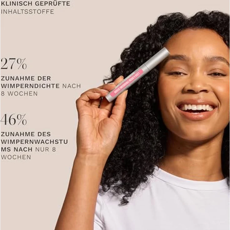 HAIR BURST Lash & Brow Verbesserndes Serum, Wimpernserum mit Rizinusöl und Natriumhyaluronat für Wimpernwachstum und vollere Augenbrauen, 98% natürliche Inhaltsstoffe – Bild 4