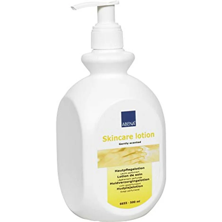 Abena Bodylotion Skincare Hautpflege mit Parfum, 500 ml, nicht fettend, ideal nach dem Sonnenbad, für Kleinkinder geeignet – Bild 2