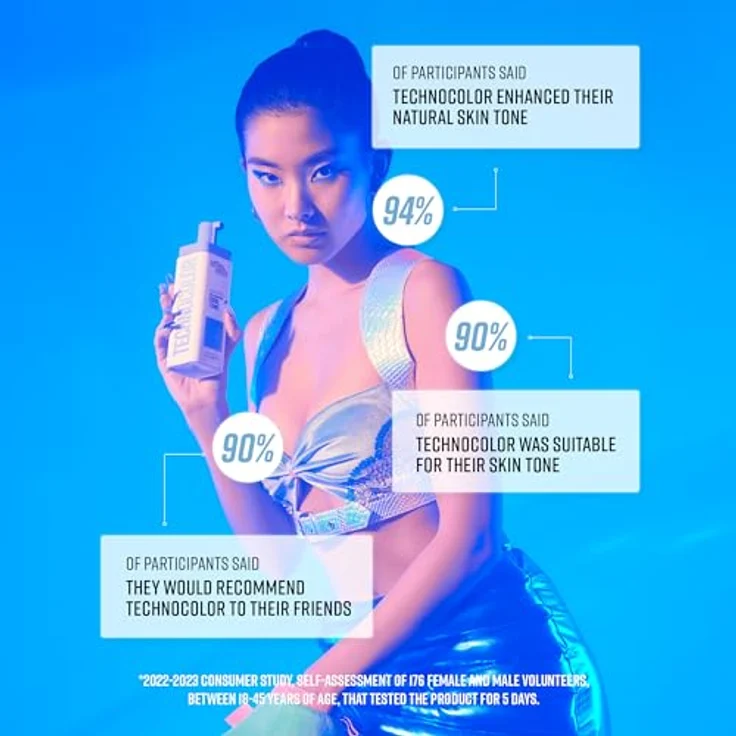 Bondi Sands Technocolor Sapphire Selbstbräunungsschaum, Farbton Cool Natural, 200 ml, schnell einziehend, feuchtigkeitsspendend, natürlicher Bräunungseffekt – Bild 6