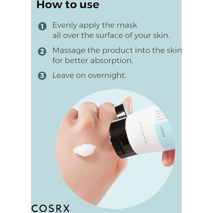 COSRX Ultimate Nourishing Rice Overnight Spa Mask, für eine gepflegte Haut 60ml, für eine gepflegte Haut – Bild 8