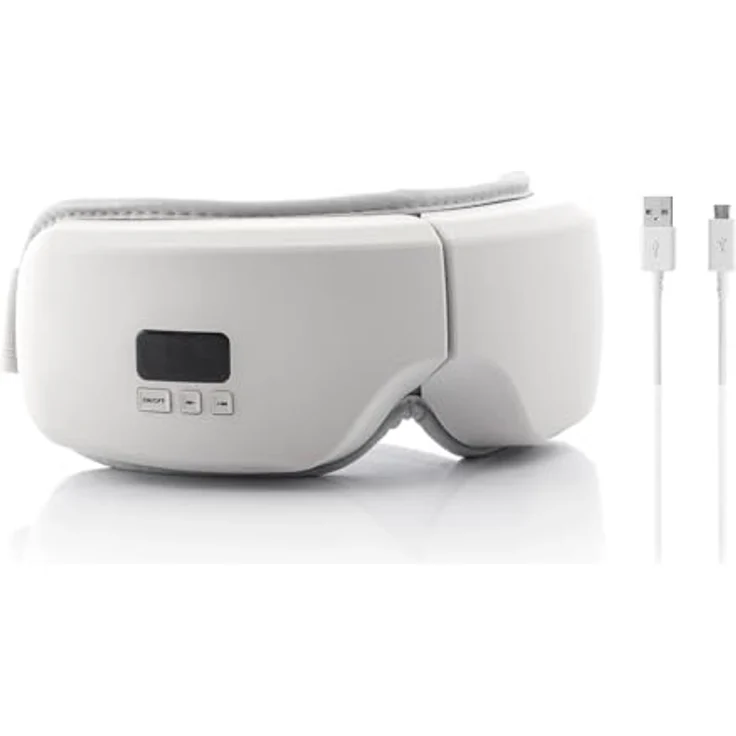 InnovaGoods Augenmassagegerät, kabelloses Massagegerät mit Wärme, Vibration und 5 Massagemodi, grau – Bild 2