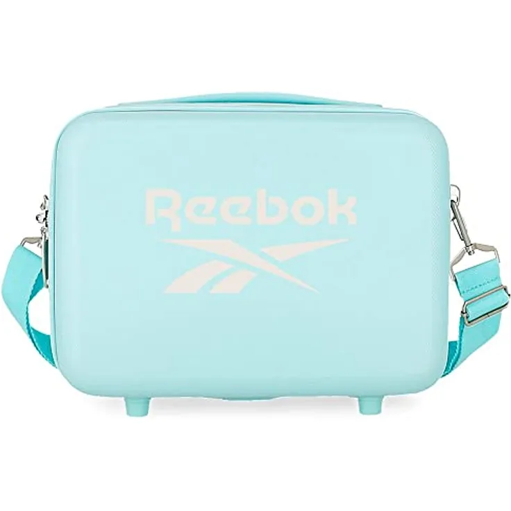 Anpassbare Reebok Roxbury Kulturtasche mit türkisfarbenem Schultergurt, 29 x 21 x 15 cm, starres ABS, 9,14 l, 0,63 kg