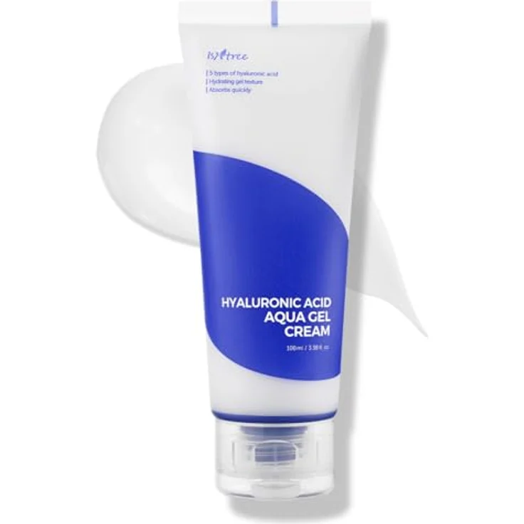 Isntree Hyaluronic Acid Aqua Gel Cream, Gesichtscreme mit 5 Hyaluronsäure-Typen für intensive Feuchtigkeit, 100 ml – Bild 1