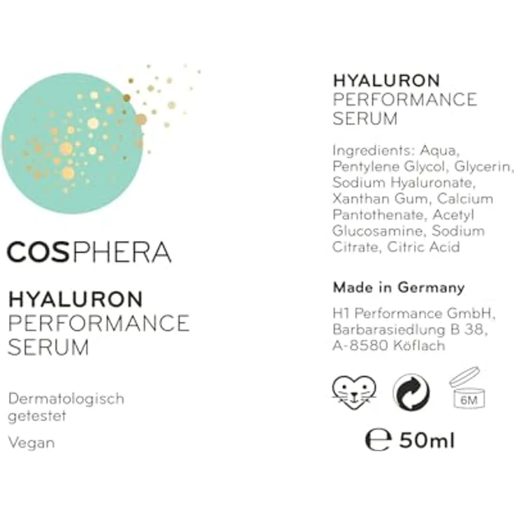 Cosphera Hyaluron Performance Gesichtsserum 50 ml – Bild 6