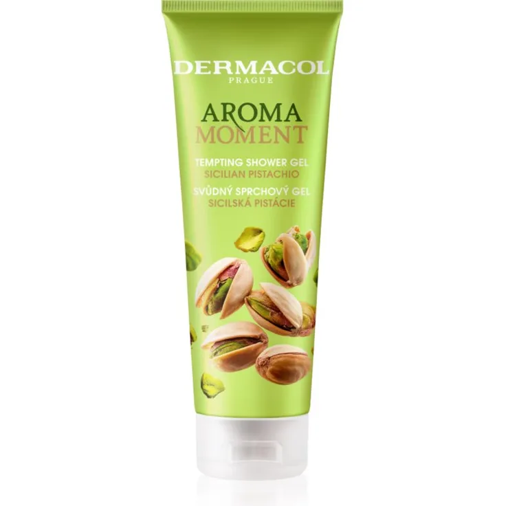 Dermacol Aroma Moment Sicilian Pistachio Duschgel, 250 ml, für samtweiche Haut mit erfrischendem Duft