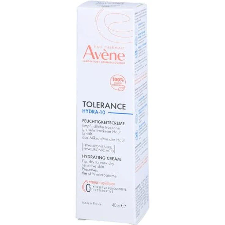 Avène Tolerance Hydra-10 Crema Hidratante 100% Natural 40ml, Gesichtscreme mit langanhaltender Wirkung, dermatologisch getestet – Bild 4
