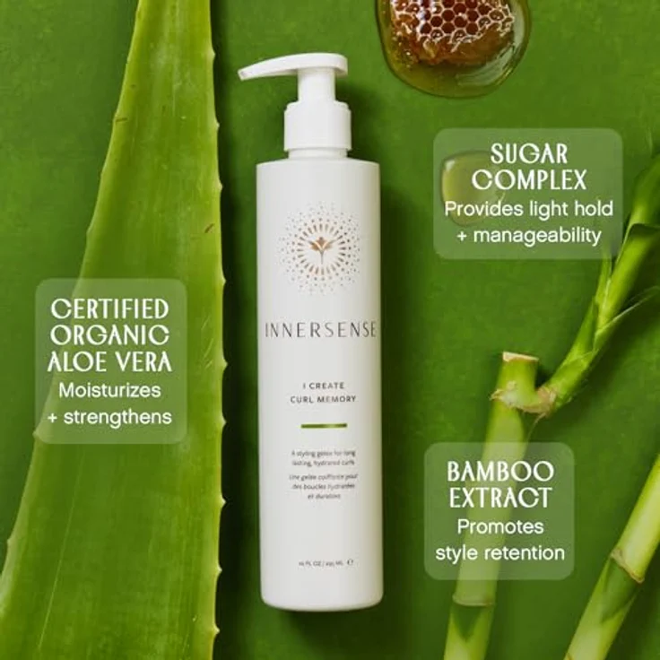 Innersense Organic Beauty I Create Curl Memory Styling-Gelee, starker Halt, 295 ml, für geschmeidige und feuchtigkeitsversorgte Locken – Bild 4