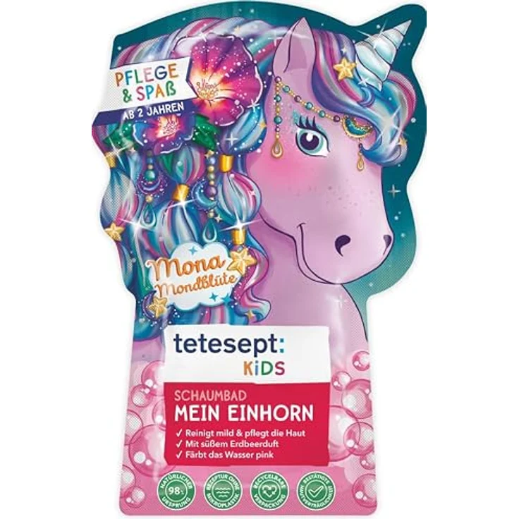 TETESEPT Kinder Badespaß Schaumb. Mein Einhorn, Badezusatz für Kinder, 40 ml – Bild 2