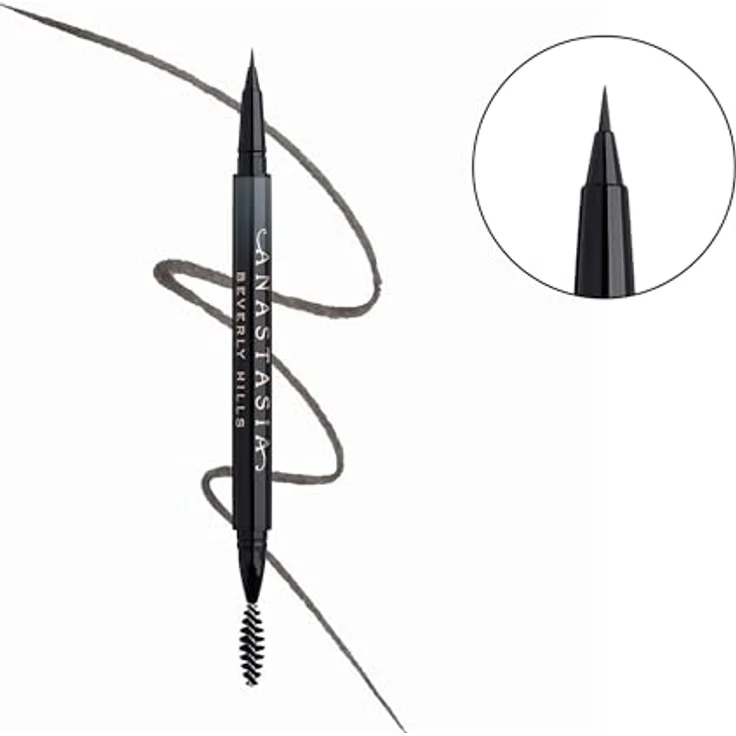 Anastasia Beverly Hills Microstroke Brow Pen, Augenbrauenstift mit mikrofeiner Pinselspitze und wasserfester Formel, 0,5 ml, Ebony – Bild 2