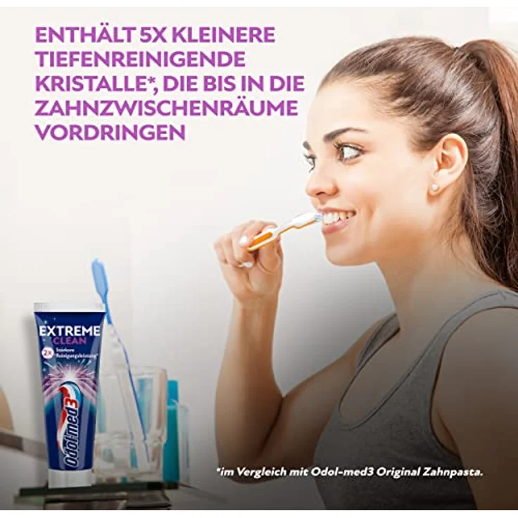 Odol Extra Clean Tiefenreinigung 75 ml, frischer Atem & saubere Zähne – Bild 6