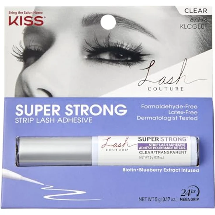 KISS Lash Couture, Kleber für künstliche Wimpern mit Applikator, Farbton White, 5 g – Bild 1