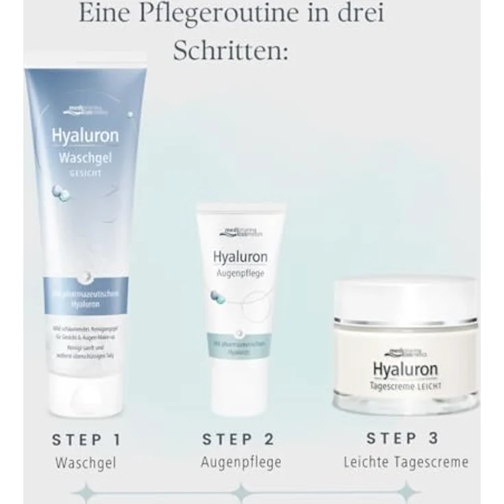 Medipharma Cosmetics Hyaluron Tagescreme leicht, Anti-Aging mit intensiver Feuchtigkeitsversorgung, 50 ml – Bild 4