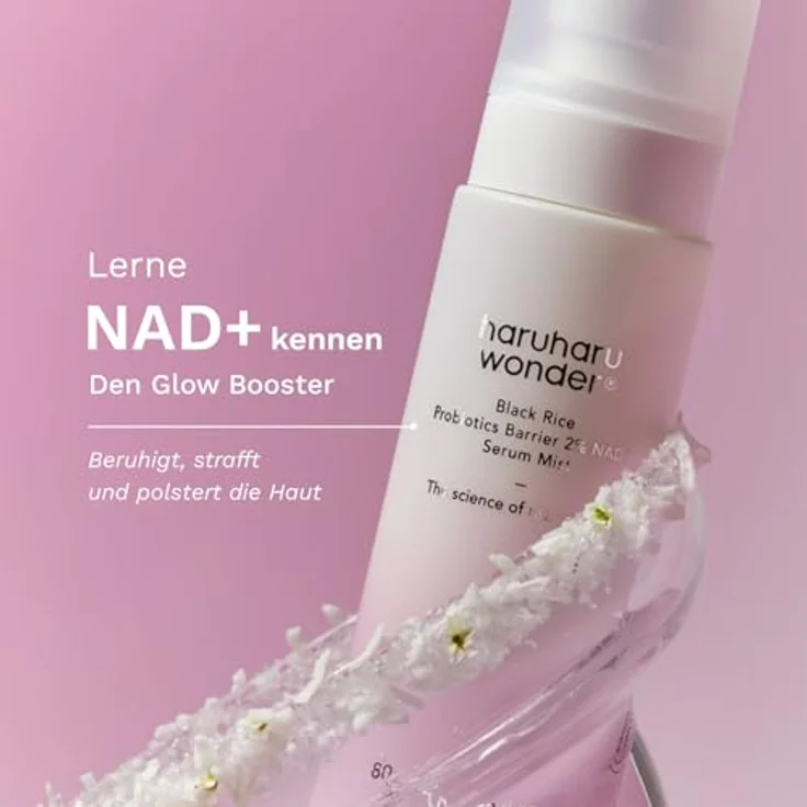 Haruharu Wonder Black Rice Probiotics Barrier NAD+ Serum Mist, erneuernde Gesichtscreme im Spray, 80 ml, feuchtigkeitsspendend und hautbarrierestärkend – Bild 4