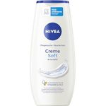 NIVEA Creme Soft Pflegedusche, feuchtigkeitsspendendes Duschgel mit Vitaminen und Mandel-Öl, pH-hautneutral, 250 ml