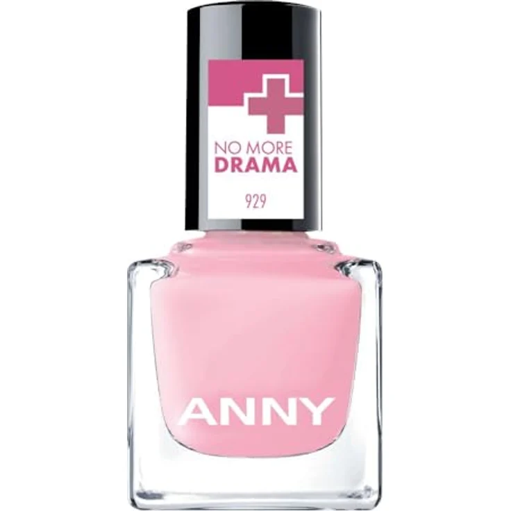 ANNY No More Drama Repair & Recover, Regenerationslack für geschädigte Nägel, Aufbaupflege & Klarlack in zartem pink, 15 ml – Bild 1