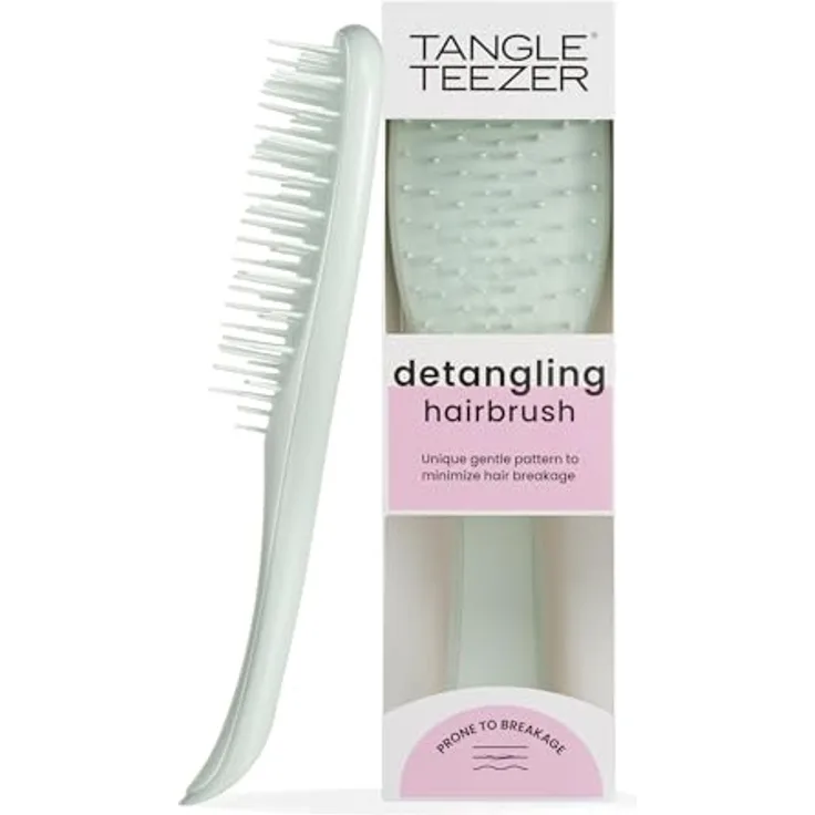 Tangle Teezer Ultimate Detangler Haarbürste, für Nasses & Trockenes Haar, Eukalyptus, sanftes Entwirren, weniger Haarausfall & Haarbruch