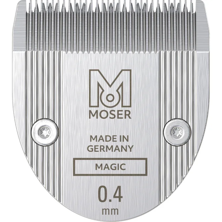Moser Wechsel-Schneidsatz Star Blade für Moser Prima, präzisionsgeschliffen mit Schnittlänge 0,4 mm und 32 mm Breite