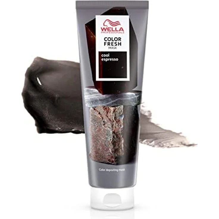 Wella Professionals Color Fresh Mask Cool Espresso – Haarkur zum Beleben und Verändern der Haarfarbe – pflegende Tönung mit Avocadoöl – für dunkles und schwarzes Haar – 150 ml – Bild 2