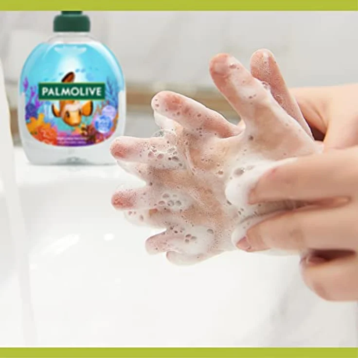Palmolive Seife Aquarium 300 ml, mit verschiedenen Motiven der Unterwasserwelt, für alle Hauttypen, flüssige Handseife – Bild 4