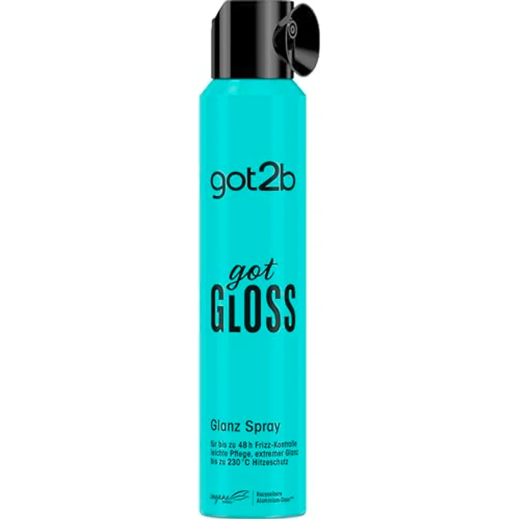got2b gotGloss Glanz Spray (200 ml), Hitzeschutz Spray für bis zu 48 h Frizz-Kontrolle und ultimativen Glanz, vegan – Bild 2