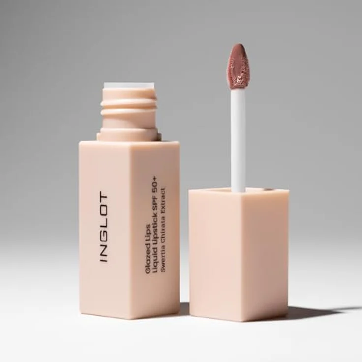 Inglot Glazed Lips Liquid SPF 50+ Lipgloss, 3,5 ml, Farbe 92, intensiver Glanz und mineralischer Lichtschutz – Bild 6