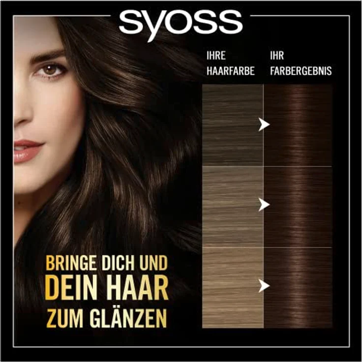 Syoss Oleo Intense Öl-Coloration 4-86 Schokoladenbraun Stufe 3 (3 x 115 ml), dauerhafte Haarfarbe mit pflegendem Öl, Coloration ohne Ammoniak – Bild 5