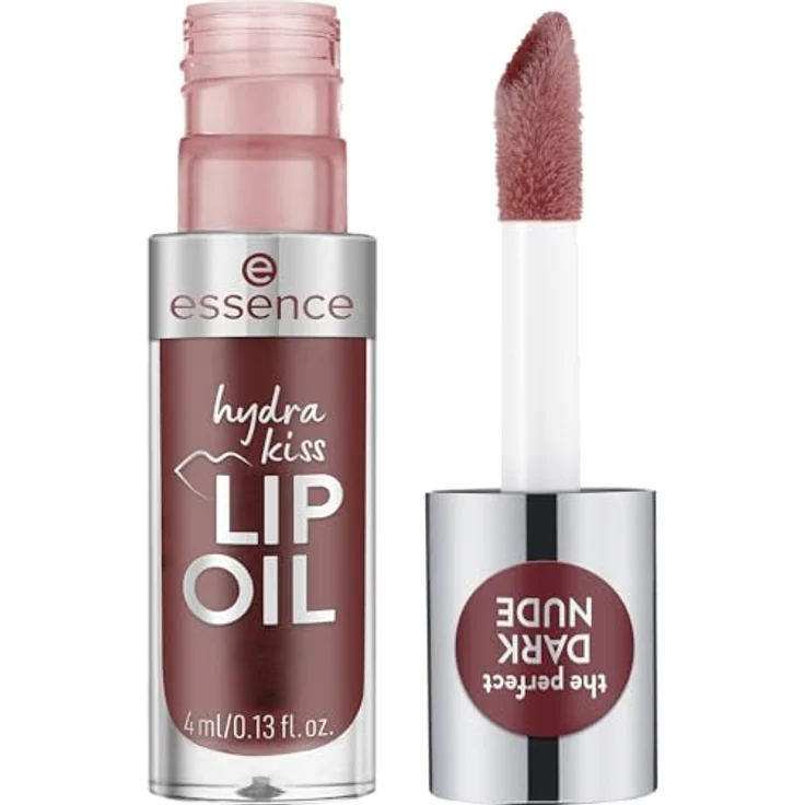 essence cosmetics hydra kiss LIP OIL, Lipgloss Nr. 08 Rot, feuchtigkeitsspendend, pflegend, vegan, glänzend, 1er Pack (4ml) – Bild 2