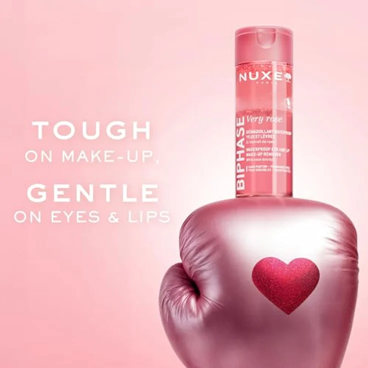 Nuxe Very Rose Biphase Make-up Remover, 100 ml, sanfte Entfernung von Waterproof-Make-up, für empfindliche Haut – Bild 2