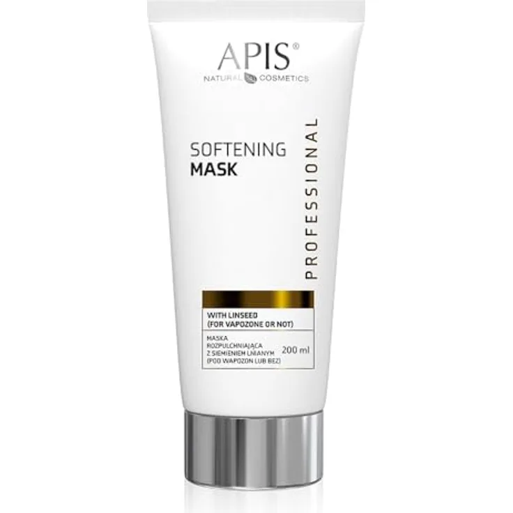 Apis Auflockernde Maske - 200 ml mit Leinsamen und Aloe, sanfte Reinigung und Feuchtigkeit für sensible Haut