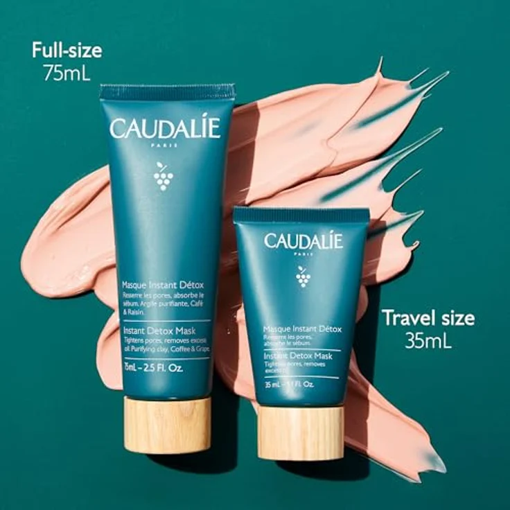 CAUDALIE Instant Detox Maske 75 ml, Gesichtsmaske zur Reinigung und Verfeinerung der Poren – Bild 6