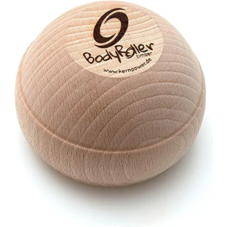 Kernpower Massageroller Timber, Massagegerät aus Buchenholz mit Tragetasche, 7,8 cm – Bild 4
