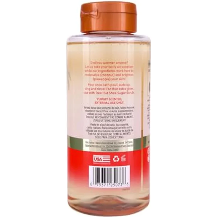 Tree Hut Coco Colada Foaming Gel Wash, schaumiges Duschgel 532 ml, feuchtigkeitsspendend mit Kokosnussöl und Sheabutter – Bild 2