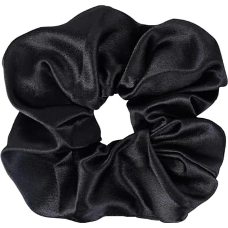 Sister Young LILU BLACK Scrunchie Haargummi aus satiniertem Polyester, sanft zum Haar, universelle Größe, elegantes Design – Bild 1