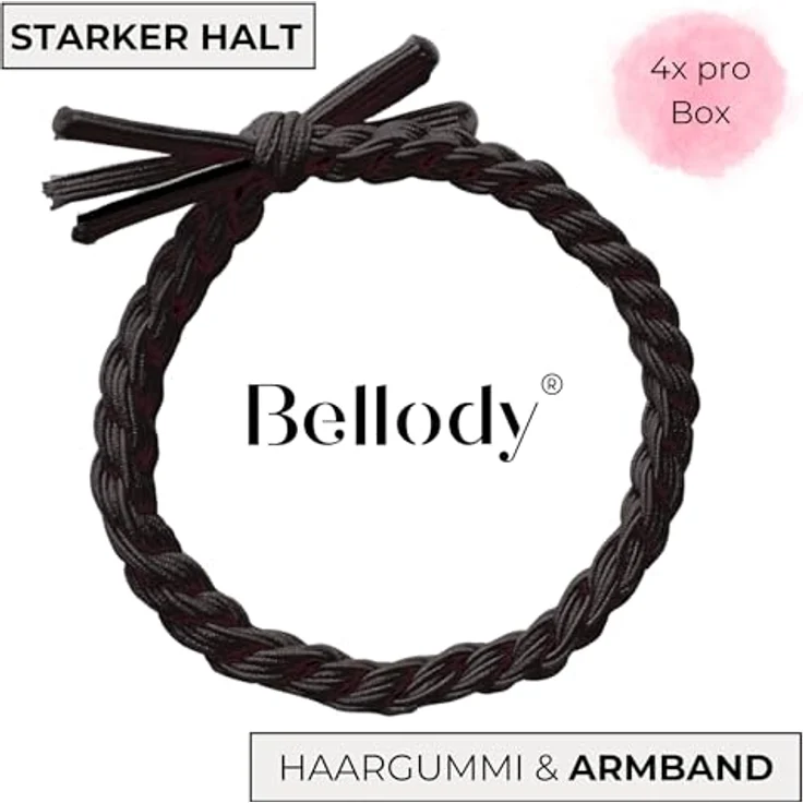 Bellody Original Haargummis Classic Black 4 Stück – Bild 2