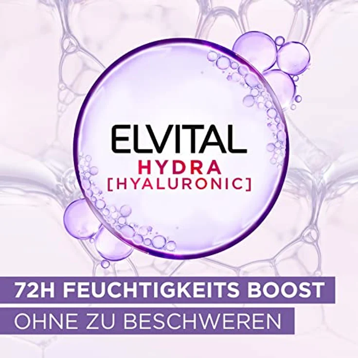 L'Oréal Paris Elvital feuchtigkeitsspendendes XXL Shampoo für glänzendes und gesundes Haar, Mit Hyaluron für einen Feuchtigkeitsboost, Hydra Hyaluronic, 1000 ml – Bild 2