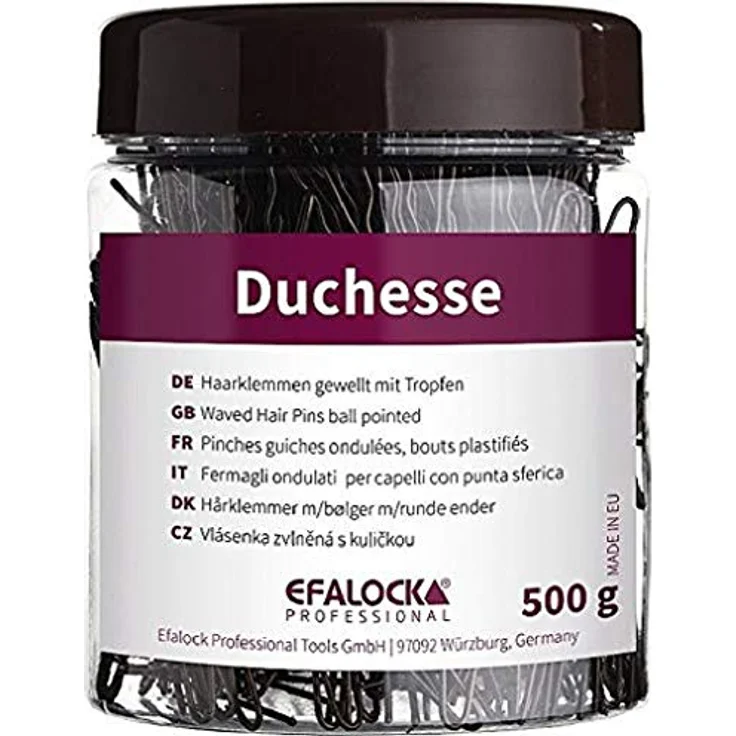 Efalock Professional Duchesse Haarklemmen, 5 cm, 500 g, braun, 1er Pack, (1x 0,5 kg)
