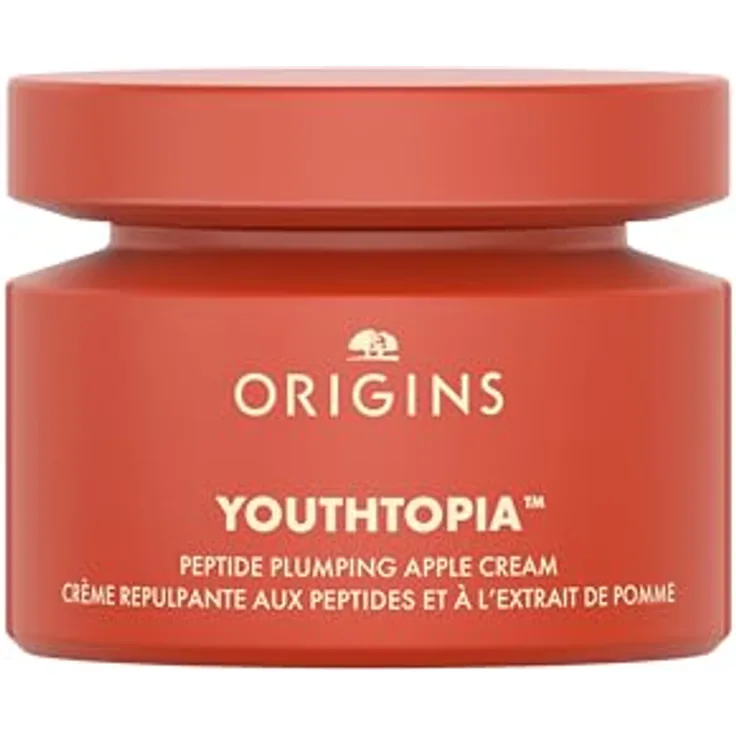 Origins Youthtopia Peptide Plumping Apple Cream, feuchtigkeitsbindende Gesichtscreme mit Peptiden zur Regeneration der Hautbarriere, 50 ml