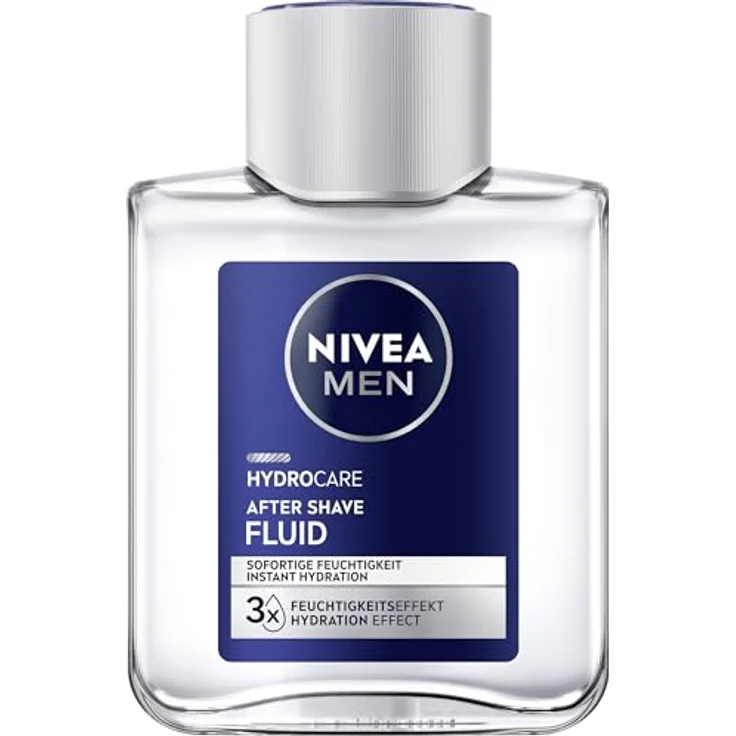 NIVEA MEN Hydrocare After Shave Fluid, beruhigendes After Shave mit Aloe Vera und Pro Vitamin B5, 100 ml, feuchtigkeitsspendend und hautberuhigend – Bild 1