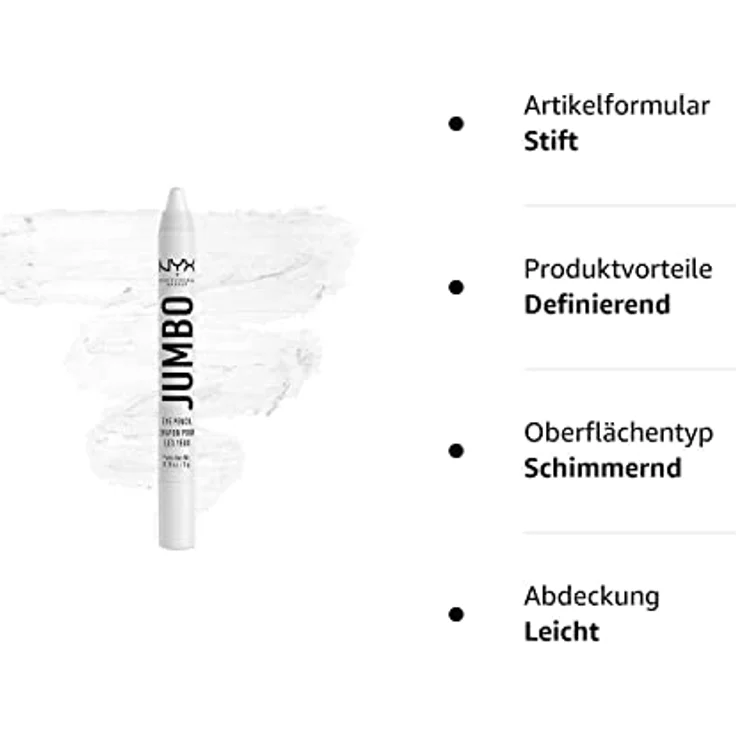 NYX PROFESSIONAL MAKEUP Lidschatten Jumbo Eye Pencil Milk 604A, 5 g – Bild 2