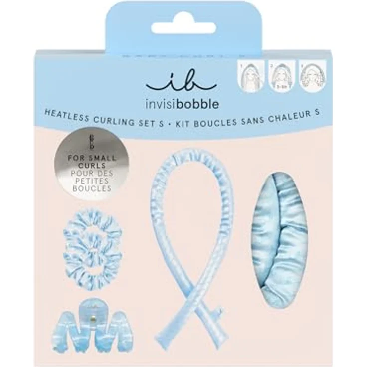 Invisibobble GIFT SET Baby Curl S - Hitzefreies Lockenset für feines Haar - 2 Haargummis, 1 Haarspange, 1 Lockenband - Sanftes Styling für mühelos natürliche Locken – Bild 1