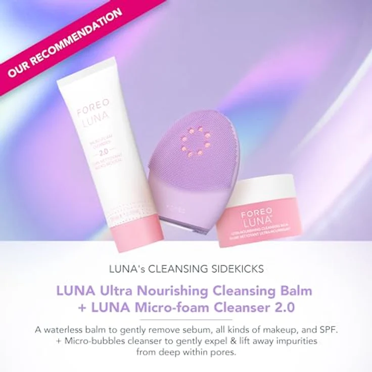 FOREO Elektrische Gesichtsreinigungsbürste LUNA™ 4 plus sensitive skin, 4-in-1 Gesichtsreinigungsgerät mit Wärme, LED-Licht und Massage, Rosa – Bild 5