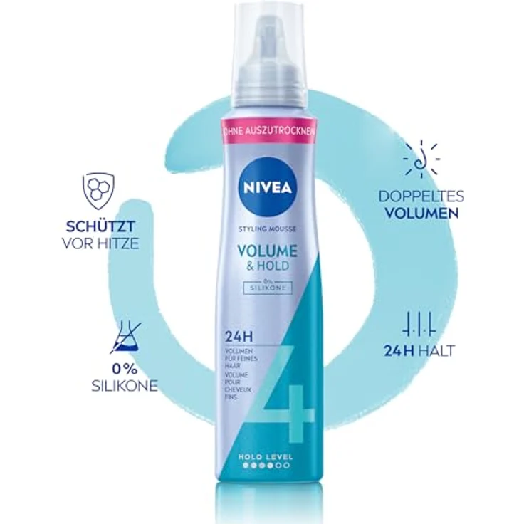 Nivea Schaumfestiger Volumen Kraft Und Pflege Sorgt Für Schönes Haar 150 ml – Bild 3