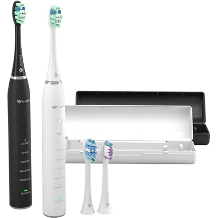 TrueLife SonicBrush Clean30 Duo Schallzahnbürste für Damen, 2er Pack, weiß