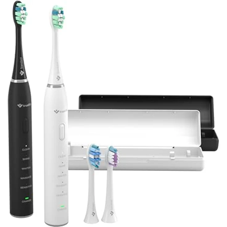 TrueLife SonicBrush Clean30 Duo Schallzahnbürste für Damen, 2er Pack, weiß – Bild 1