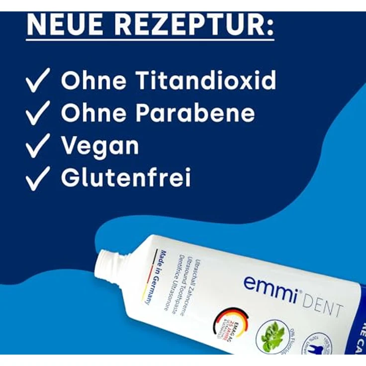 Emmi-dent Nature Calcium Zahnpasta 3 x 75 ml, frischer Atem & saubere Zähne – Bild 2