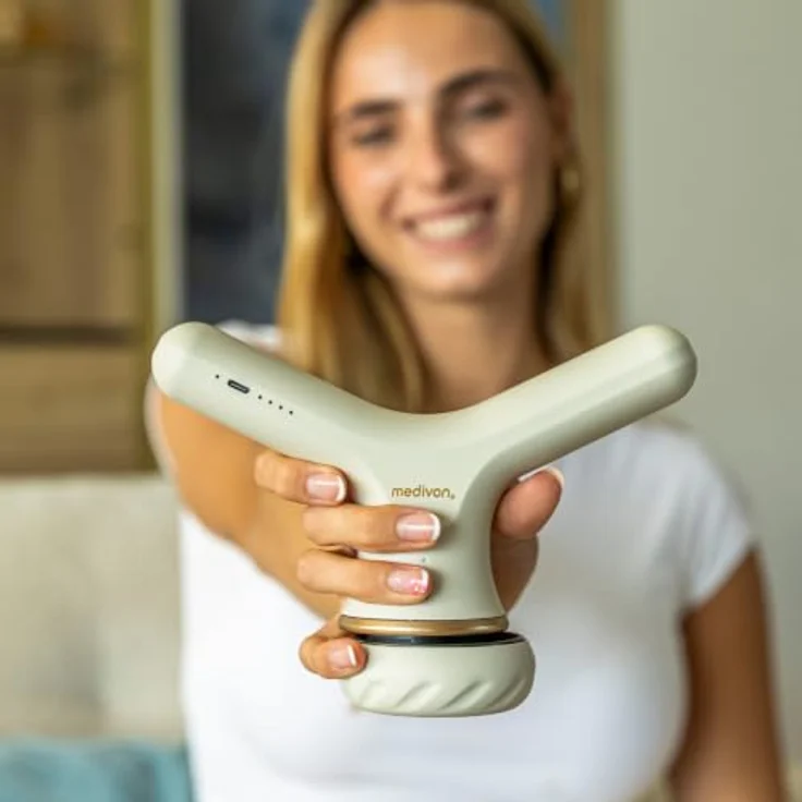 Medivon Seraph Massagegerät für Cellulite, Akkubetriebene Massagehilfe mit mehreren Austauschköpfen zur Muskelregeneration und Hautpflege – Bild 6