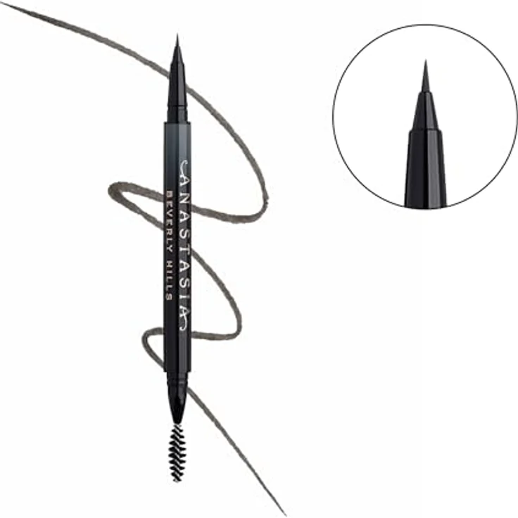 Anastasia Beverly Hills Microstroke Brow Pen, wasserfester Augenbrauenstift mit mikrofeiner Pinselspitze, Farbe Granite, 0,5 ml – Bild 2