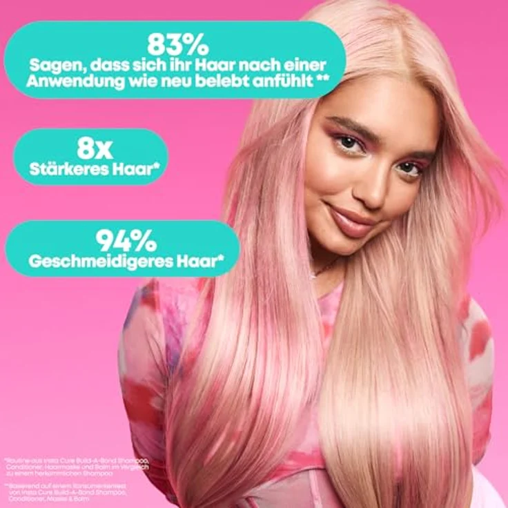 Matrix Haarshampoo für geschädigtes und chemisch behandeltes Haar, Mit Zitronensäure und Squalan, Insta Cure Build-A-Bond, 300 ml – Bild 2